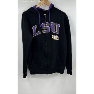 Colosseum LSU Tigers‎ Full Zip Jacket Men's Medium College Black